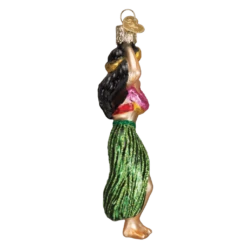 Old World Christmas Hula Dancer Blown Glass Ornament -Glitter Shop 10194 4 1024x