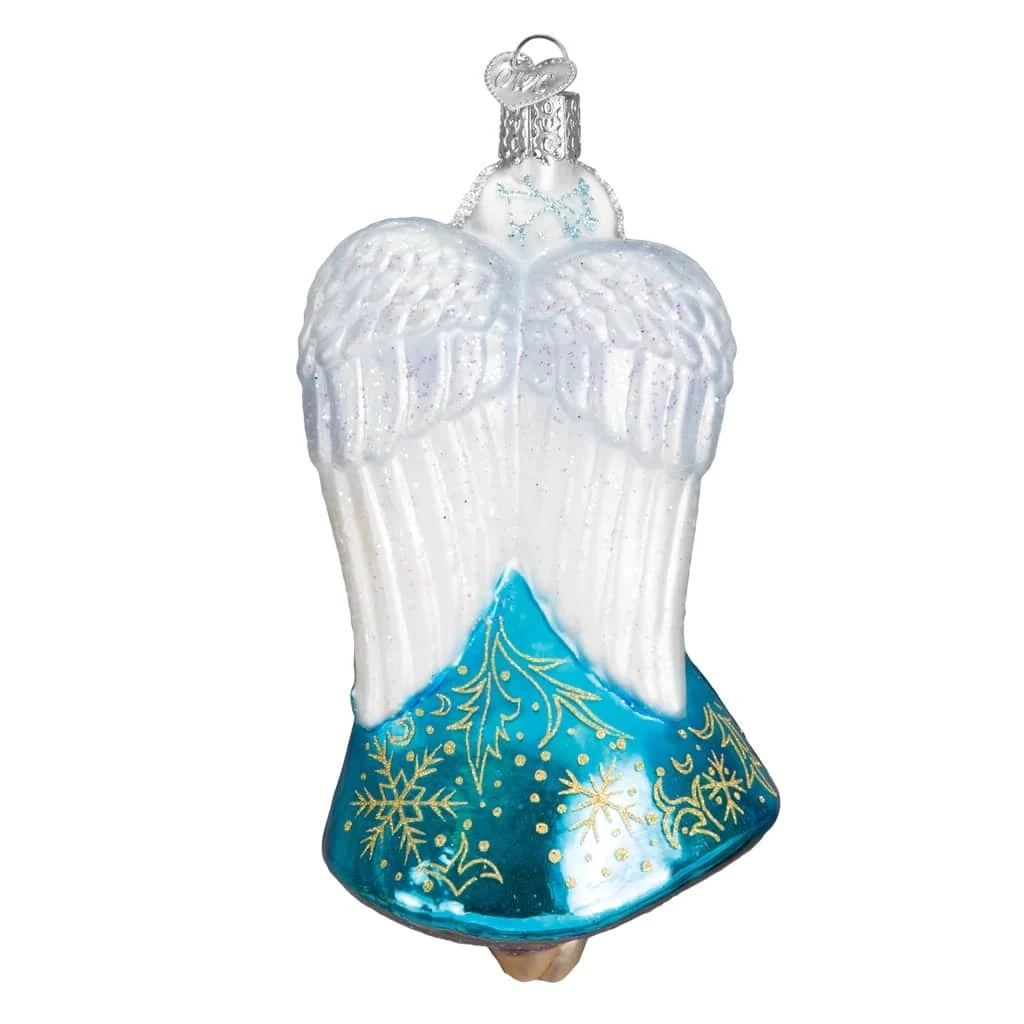 Glistening Snowflake Angel Ornament Old World Christmas 4 Glistening Snowflake Angel Ornament Old World Christmas - Image 2