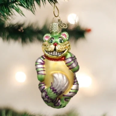 Cheshire Cat Ornament Old World Christmas 3 Cheshire Cat Ornament Old World Christmas