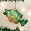 Old World Christmas Largemouth Bass Blown Glass Ornament -Glitter Shop 12097 1 387x
