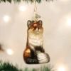 Old World Christmas Fox Blown Glass Ornament -Glitter Shop 12099 387x