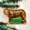 Old World Christmas Tiger Blown Glass Ornament -Glitter Shop 12115 1 387x