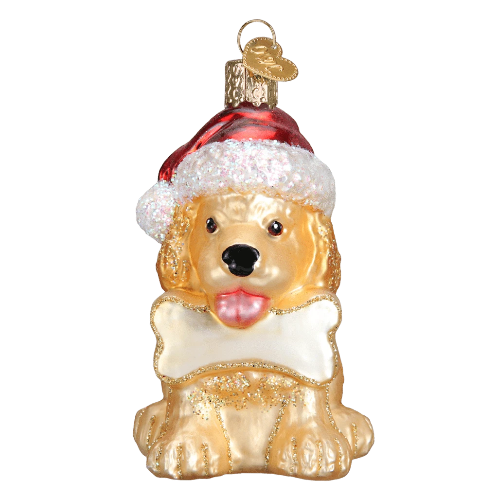 Old World Christmas Jolly Pup Blown Glass Ornament 6 Old World Christmas Jolly Pup Blown Glass Ornament - Image 4