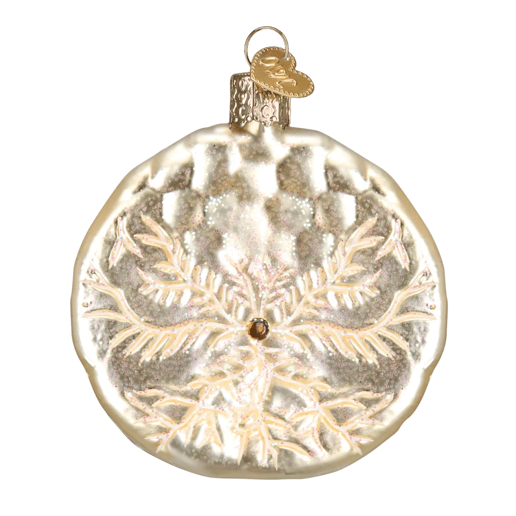 Old World Christmas Sand Dollar Blown Glass Ornament 4 Old World Christmas Sand Dollar Blown Glass Ornament - Image 2