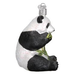 Old World Christmas Blown Glass Panda Bear Ornament -Glitter Shop 12186 4 1024x