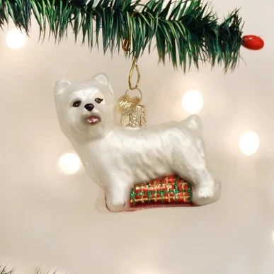 Westie Ornament Old World Christmas 3 Westie Ornament Old World Christmas