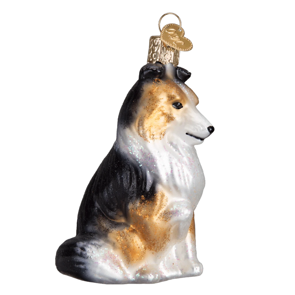 Old World Christmas Sheltie Blown Glass Ornament 5 Old World Christmas Sheltie Blown Glass Ornament - Image 3