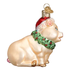Old World Christmas Holly Pig Blown Glass Ornament 8 Old World Christmas Holly Pig Blown Glass Ornament -Glitter Shop 12420 4 1024x