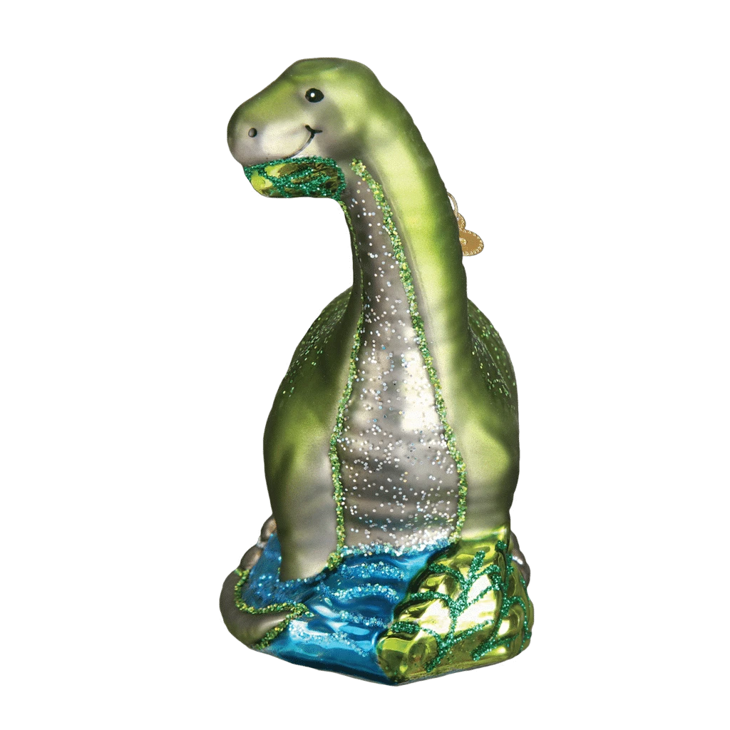 Old World Christmas Blown Glass Brontosaurus Ornament 5 Old World Christmas Blown Glass Brontosaurus Ornament - Image 3