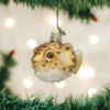 Old World Christmas Blown Glass Puffer Fish Ornament 1 Old World Christmas Blown Glass Puffer Fish Ornament -Glitter Shop 12495 387x