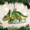 Old World Christmas Blown Glass Triceratops Ornament -Glitter Shop 12498 387x