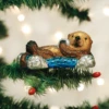 Old World Christmas Blown Glass Floating Sea Otter Clip-on Ornament 1 Old World Christmas Blown Glass Floating Sea Otter Clip-on Ornament -Glitter Shop 12506 387x