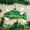 Old World Christmas Blown Glass Small Mouth Bass Ornament -Glitter Shop 12522 1024x