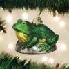 Bull Frog Ornament Old World Christmas 1 Bull Frog Ornament Old World Christmas -Glitter Shop 12565 Bull Frog Ornament