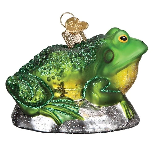 Bull Frog Ornament Old World Christmas 5 Bull Frog Ornament Old World Christmas - Image 3