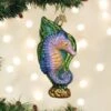 Bright Seahorse Ornament Old World Christmas -Glitter Shop 12655 Bright Seahorse Ornament