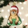 Santa Groundhog Ornament Old World Christmas 2 Santa Groundhog Ornament Old World Christmas -Glitter Shop 12661 Santa Groundhog Ornament