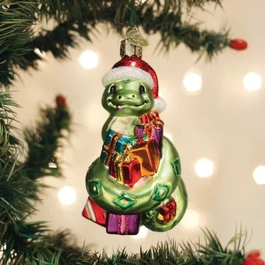 Santa Snake Ornament Old World Christmas 3 Santa Snake Ornament Old World Christmas