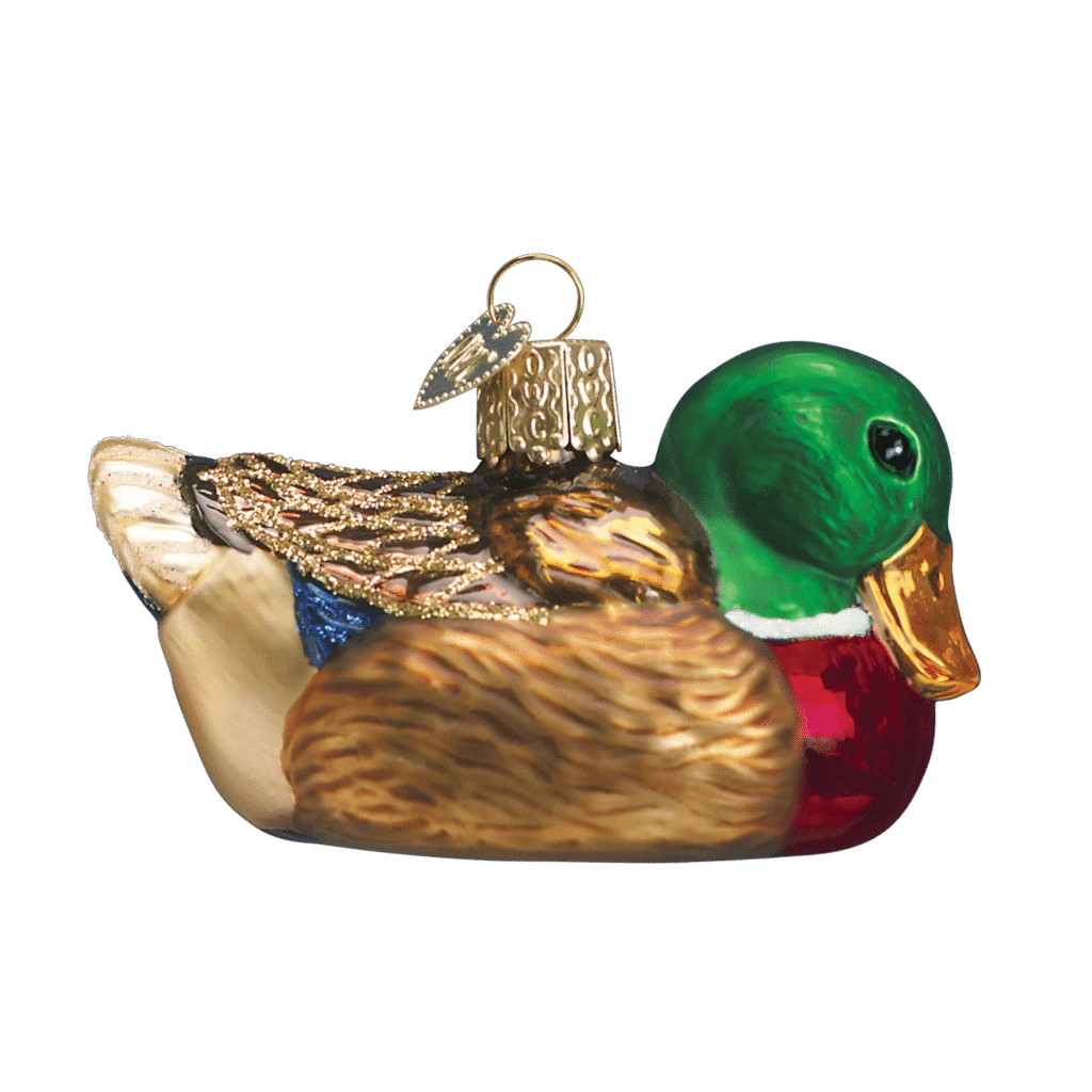 Old World Christmas Blown Glass Mallard Ornament 4 Old World Christmas Blown Glass Mallard Ornament - Image 2