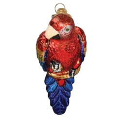 Old World Christmas Blown Glass Tropical Parrot Ornament -Glitter Shop 16117 4 1024x
