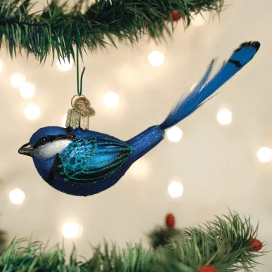 Old World Christmas Blown Glass Fairy Wren Ornament 3 Old World Christmas Blown Glass Fairy Wren Ornament