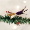 Old World Christmas Blown Glass Mini Lovebird Clip-On Ornament -Glitter Shop 18005 1 387x