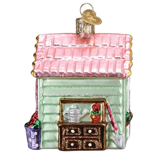 She Shed Ornament Old World Christmas 4 She Shed Ornament Old World Christmas - Image 3