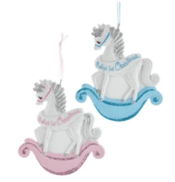 Baby's 1st Christmas Rocking Horse Ornaments