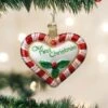 Peppermint Heart Ornament Old World Christmas 2 Peppermint Heart Ornament Old World Christmas -Glitter Shop 30020 Peppermint Heart Ornament
