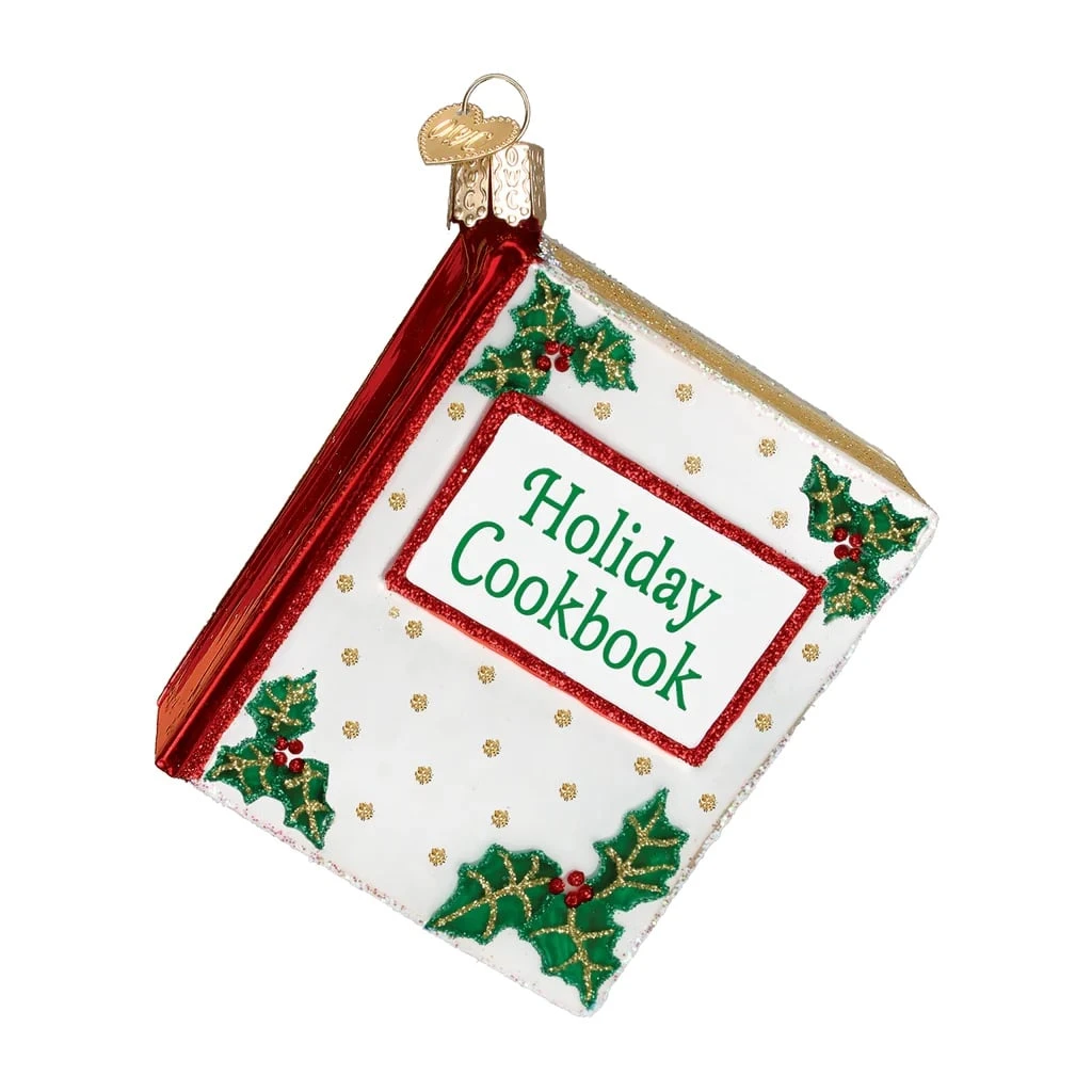 Christmas Cookbook Ornament Old World Christmas 4 Christmas Cookbook Ornament Old World Christmas - Image 2
