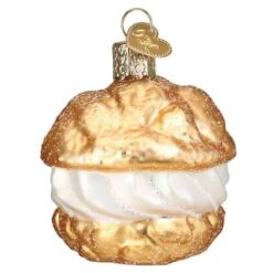Old World Christmas Blown Glass Cream Puff Ornament -Glitter Shop 32450 3 1024x