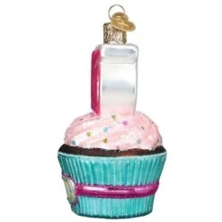 Old World Christmas Blown Glass Sweet Sixteen Cupcake Ornament -Glitter Shop 32460 4 1024x