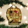 Old World Christmas Blown Glass Firefighter's Coat Ornament -Glitter Shop 32462 1 387x