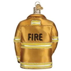 Old World Christmas Blown Glass Firefighter's Coat Ornament 6 Old World Christmas Blown Glass Firefighter's Coat Ornament -Glitter Shop 32462 3 1024x