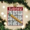 Old World Christmas Blown Glass Sudoku Ornament 1 Old World Christmas Blown Glass Sudoku Ornament -Glitter Shop 44159 1 387x