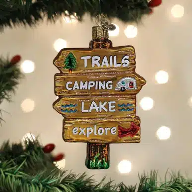 Gone Camping Ornament Old World Christmas 3 Gone Camping Ornament Old World Christmas