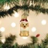 Mini Jolly Pup Ornament Old World Christmas -Glitter Shop 85254 Mini Jolly Pup