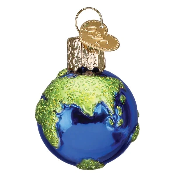Mini Planet Earth Ornament Old World Christmas 5 Mini Planet Earth Ornament Old World Christmas - Image 3