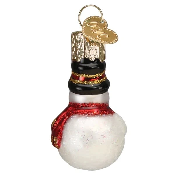 Mini Snowman Ornament Old World Christmas 4 Mini Snowman Ornament Old World Christmas - Image 2