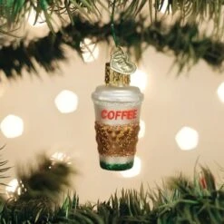 Mini Coffee To Go Ornament Old World Christmas