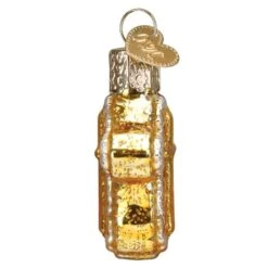 Mini Cross Ornament Old World Christmas -Glitter Shop 87750 Mini Cross Side