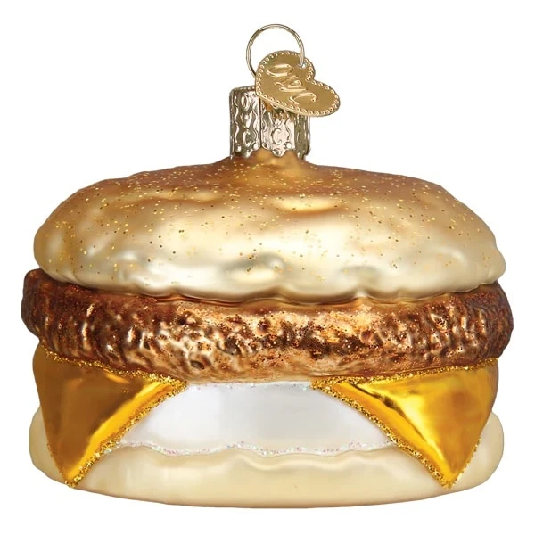Breakfast Sandwich Ornament Old World Christmas 4 Breakfast Sandwich Ornament Old World Christmas - Image 2