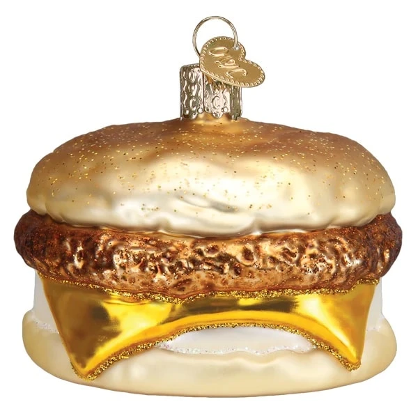 Breakfast Sandwich Ornament Old World Christmas 5 Breakfast Sandwich Ornament Old World Christmas - Image 3