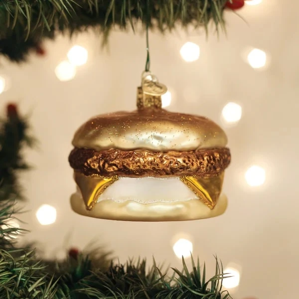 Breakfast Sandwich Ornament Old World Christmas 3 Breakfast Sandwich Ornament Old World Christmas