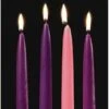 Christmas Advent Candles Purple And Pink -Glitter Shop Christmas Advent Candles Purple and Pink