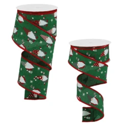 Christmas Gnomes Royal Burlap Ribbon
