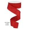 Christmas Red Ribbon Faux Dupioni 1.5" -Glitter Shop Christmas Red Ribbon Faux Dupioni 1522 2