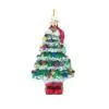 Christmas Tree With Santa Hat Ornament