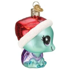 Littlest Pet Shop Bev Ornament Old World Christmas -Glitter Shop Littlest Pet Shop Bev Ornament Old World Christmas Side