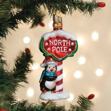 North Pole Ornament Old World Christmas 3 North Pole Ornament Old World Christmas